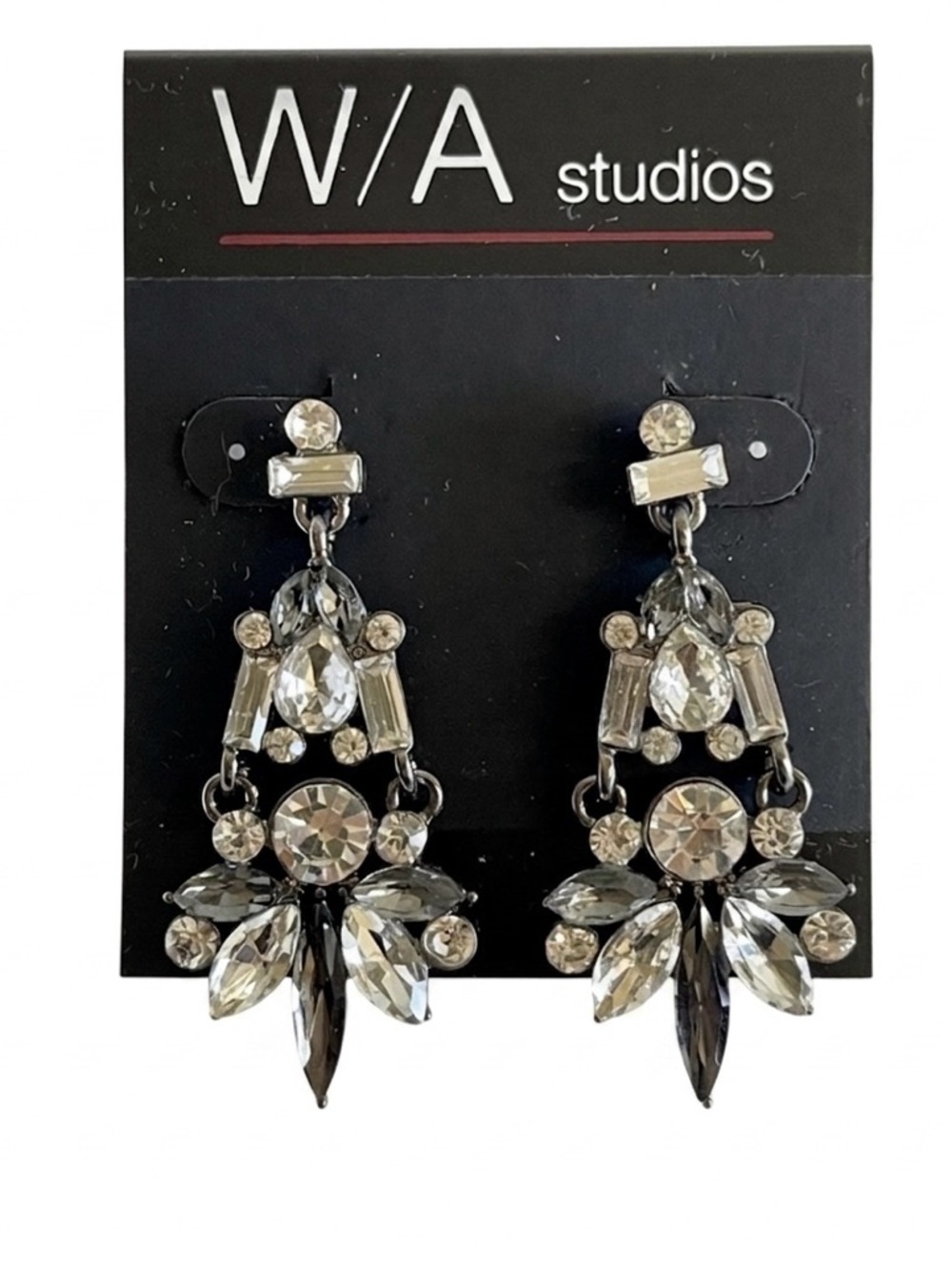 NWT Crystal Clear Chandelier Earrings